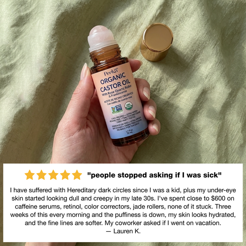 Castor Oil & Frankincense Quartz Roller