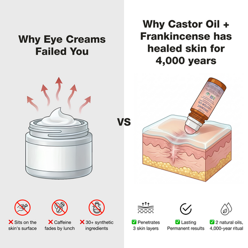 Castor Oil & Frankincense Quartz Roller