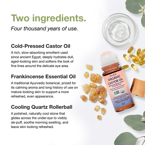 Castor Oil & Frankincense Quartz Roller